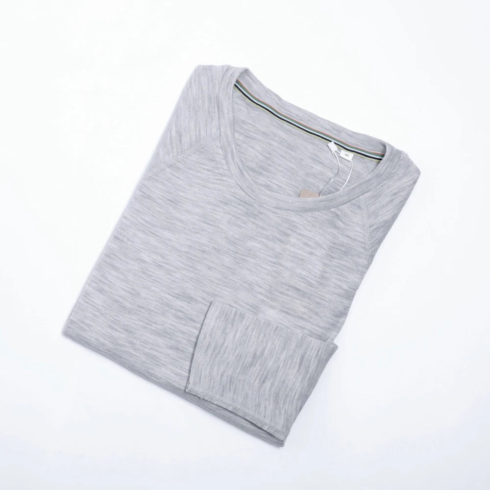 Women's 100% Merino Wool Base Layer Shirt 17.5Micro Merino Wool Thermal Underwear Long Sleeve Shirts Wicking Anti-Odor 210G