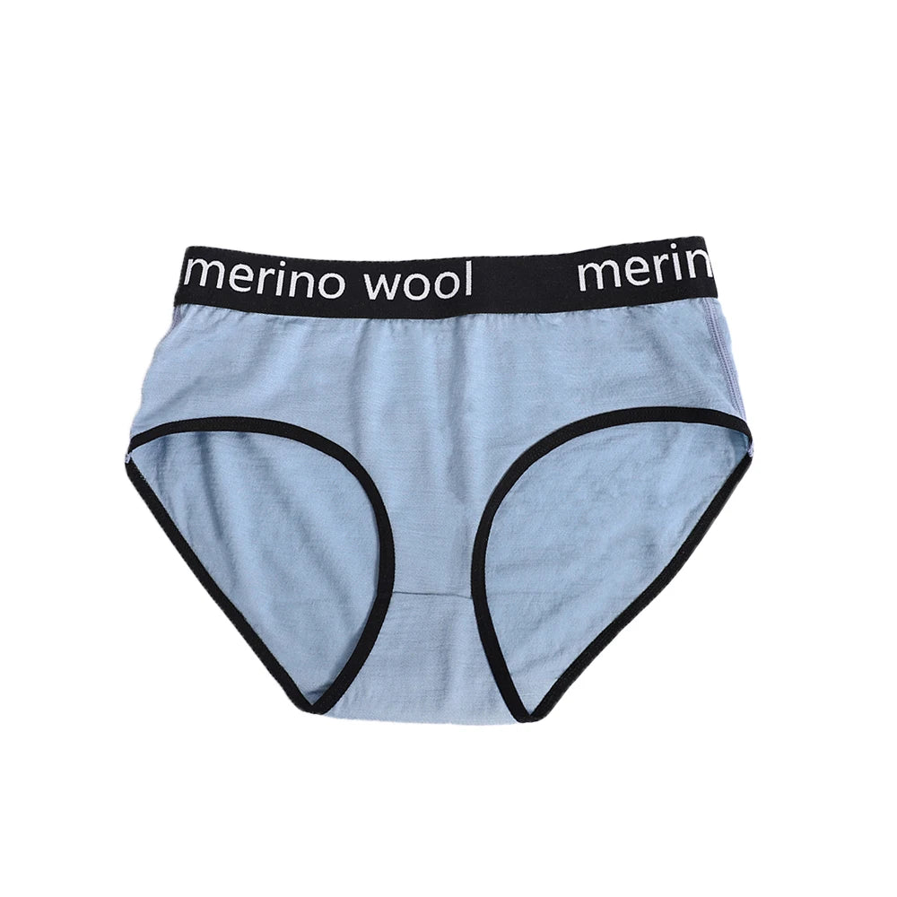 Women's Merino Wool Underwear Bikini Brief 100% Merino Wool Ultralight 180G Sports Panties Soft Wicking Breathable Anti-Odor