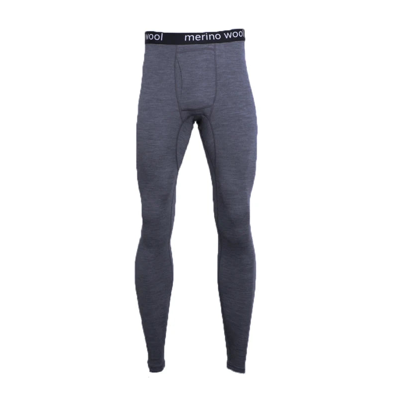 100% Merino Wool Base Layer Mens Bottom Pants Winter Merino Wool Lightweight Midweight Thermal Underwear Long Johns 180G/250G