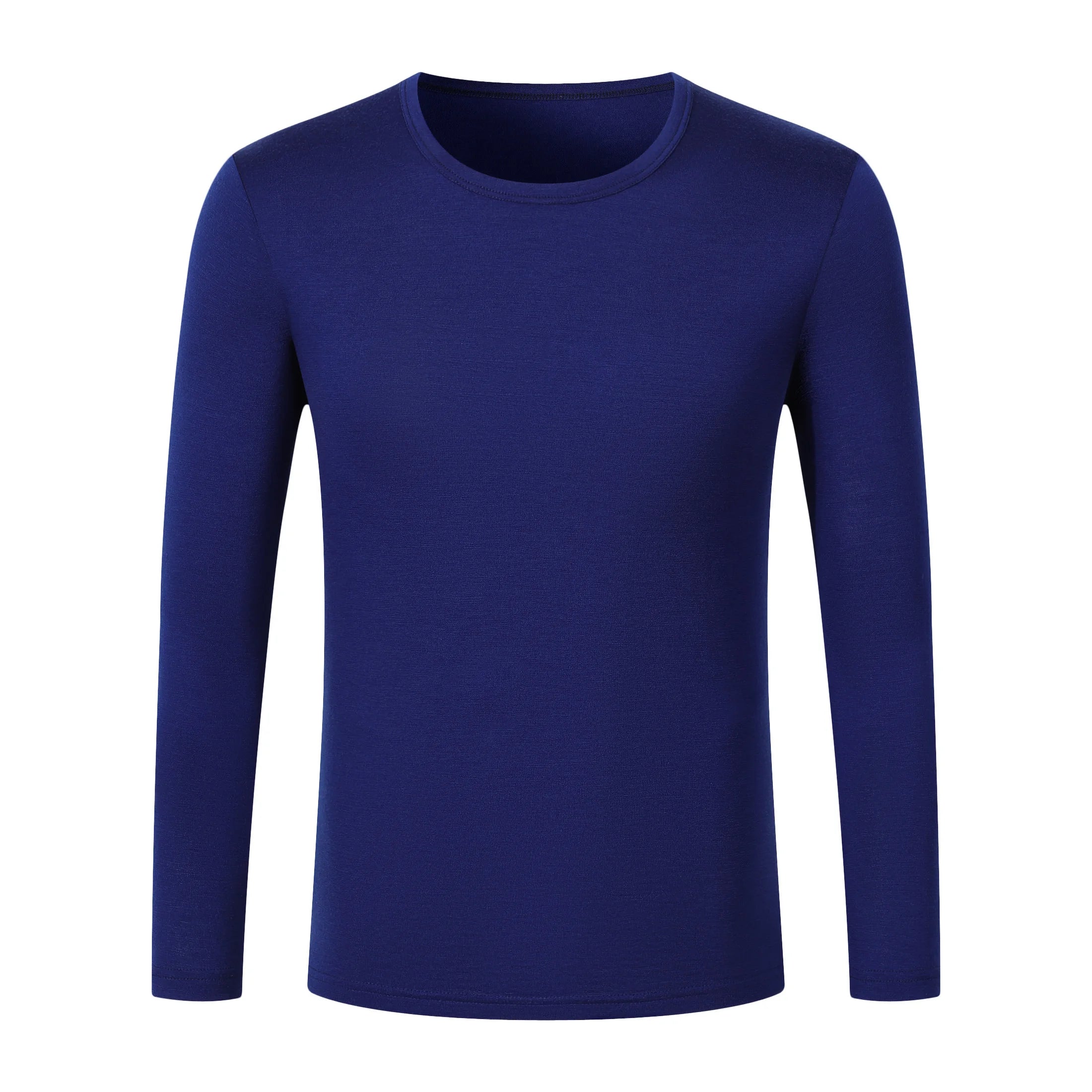 100% Merino Wool Base Layer Top Mens Merino Wool Shirts Thermal Underwear Long Sleeve T-Shirt for Hiking Hunting Breathable 150G