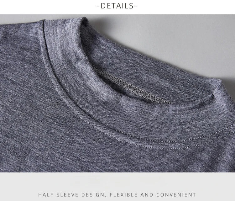 100% Ultra-Fine Pure Merino Wool Shirt Base Layer Lightweight Thermal Crew Neck Top Long Sleeve Undershirt Warm Long John 150gsm