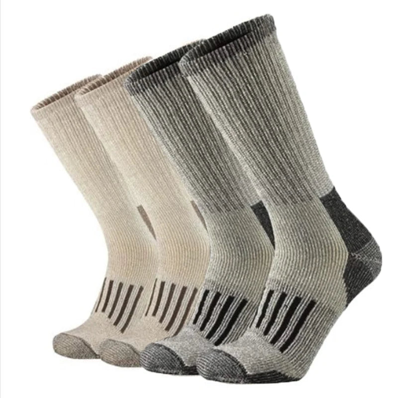 80% Merino Wool Socks For Men Women Thicken Warm Hiking Cushion Crew Socks Merino Wool Sports Socks Moisture Wicking Euro Size