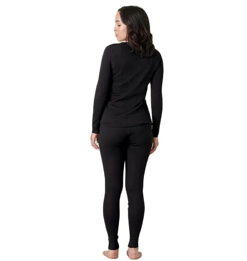 100% Merino Wool Base Layer Womens Set 180G Lightweight Merino Wool Thermal Underwear Women Top and Bottoms Long John Anti-Odor