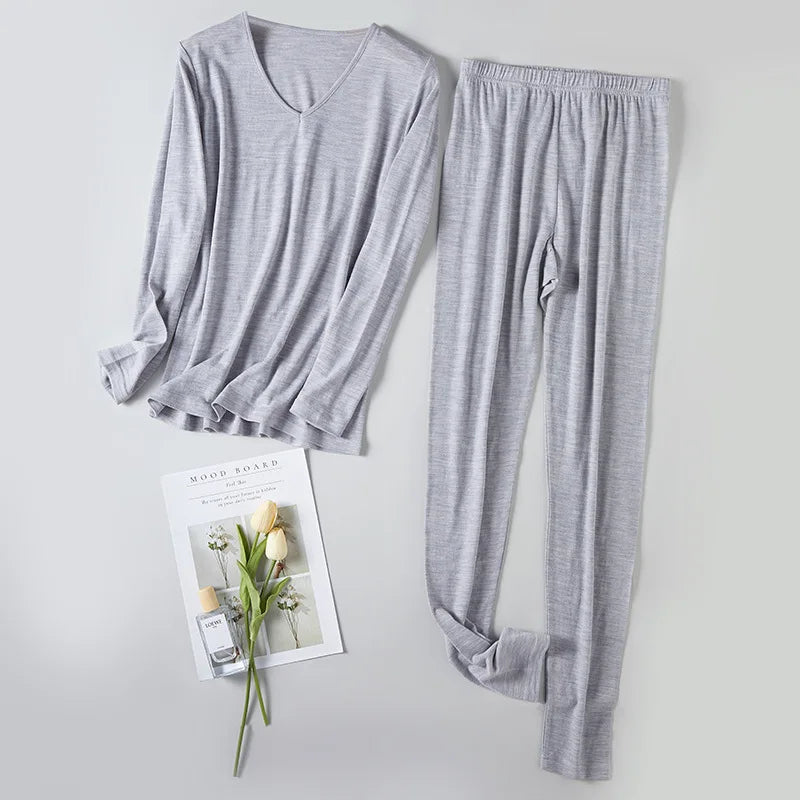 Women's 100% Merino Wool Base Layer Set 150g Lightweight Thermal Underwear Set for Womens Merino Wool Top and Bottom Sets