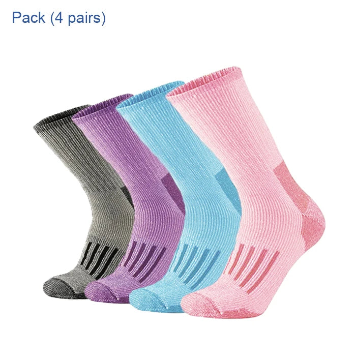 80% Merino Wool Socks Boot Women Hiking Socks Merino Wool Thicken Warmest Winter Skiing Cycling Thermal Socks Breathable Soft