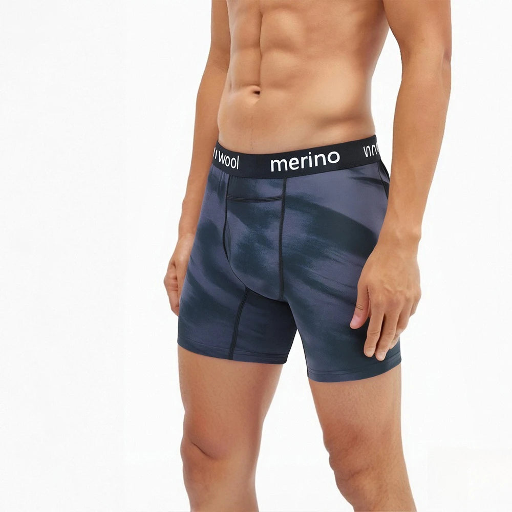 100% Merino Wool Boxer Briefs for Men Merino Wool Underwear Base Layer Boxershorts Silky Soft Natural Fibers Wicking Breathable