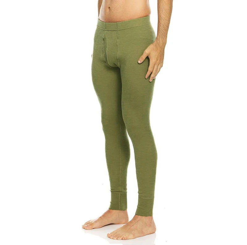 Men’s 100% Merino Wool Bottoms Midweight Base Layer Pants Merino Wool Thermal Underwear Long Johns Mens Merino Wool First Layer