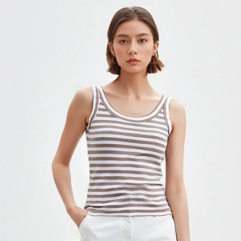 100% Merino Wool Tank Top Women Merino Base Layer Sleeveless Tops Running Hiking Tank Tops Light Wicking Breathable Anti-Odor