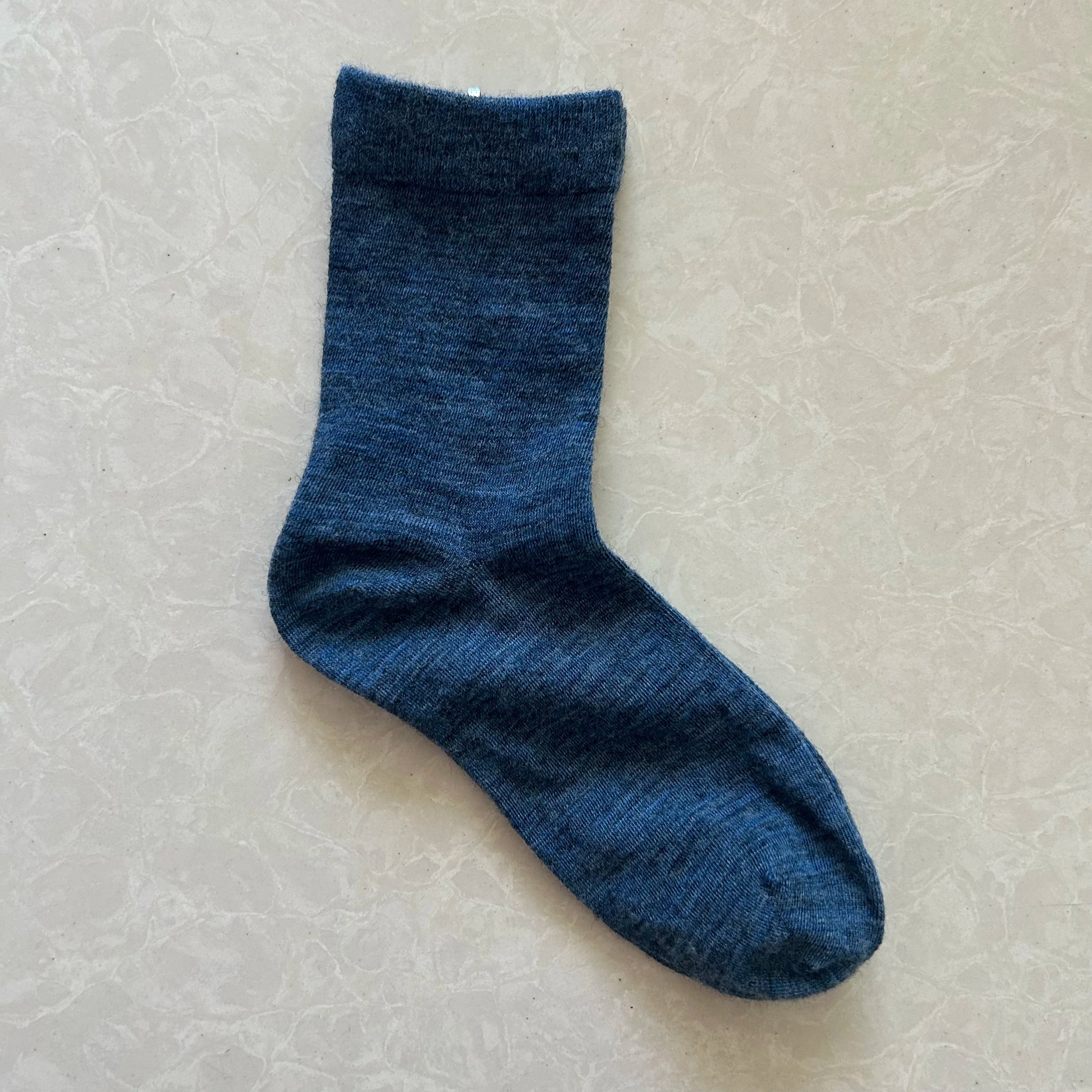 Men's Women's Thin Merino Wool Socks Cozy Casual Lightweight  Warm Breathable Mid-calf Dress Socks 3/5/6 Pairs Pack