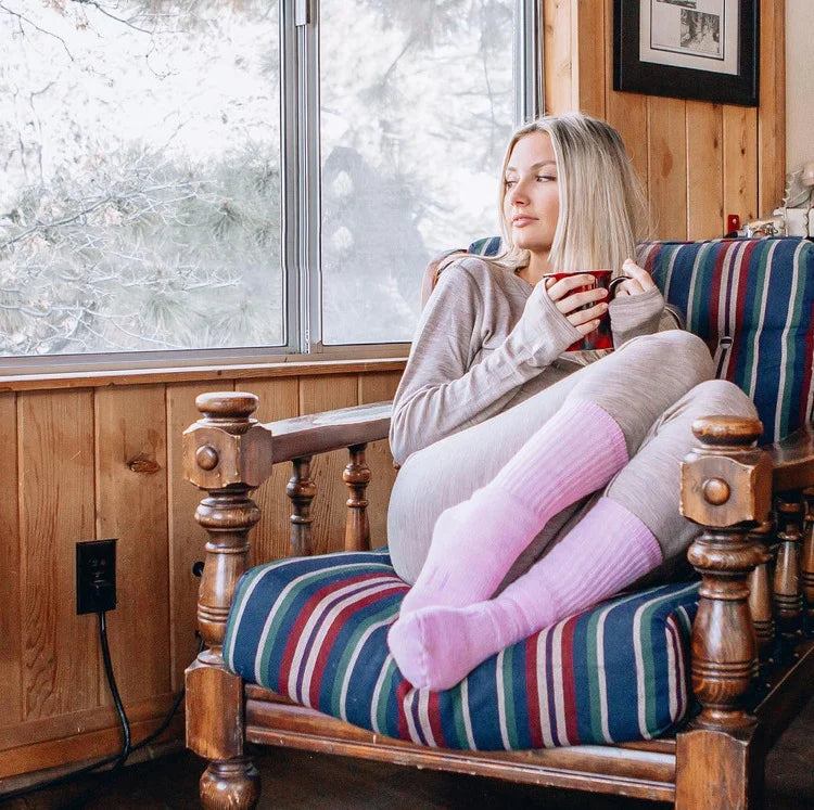 80% Merino Wool Socks Boot Women Hiking Socks Merino Wool Thicken Warmest Winter Skiing Cycling Thermal Socks Breathable Soft