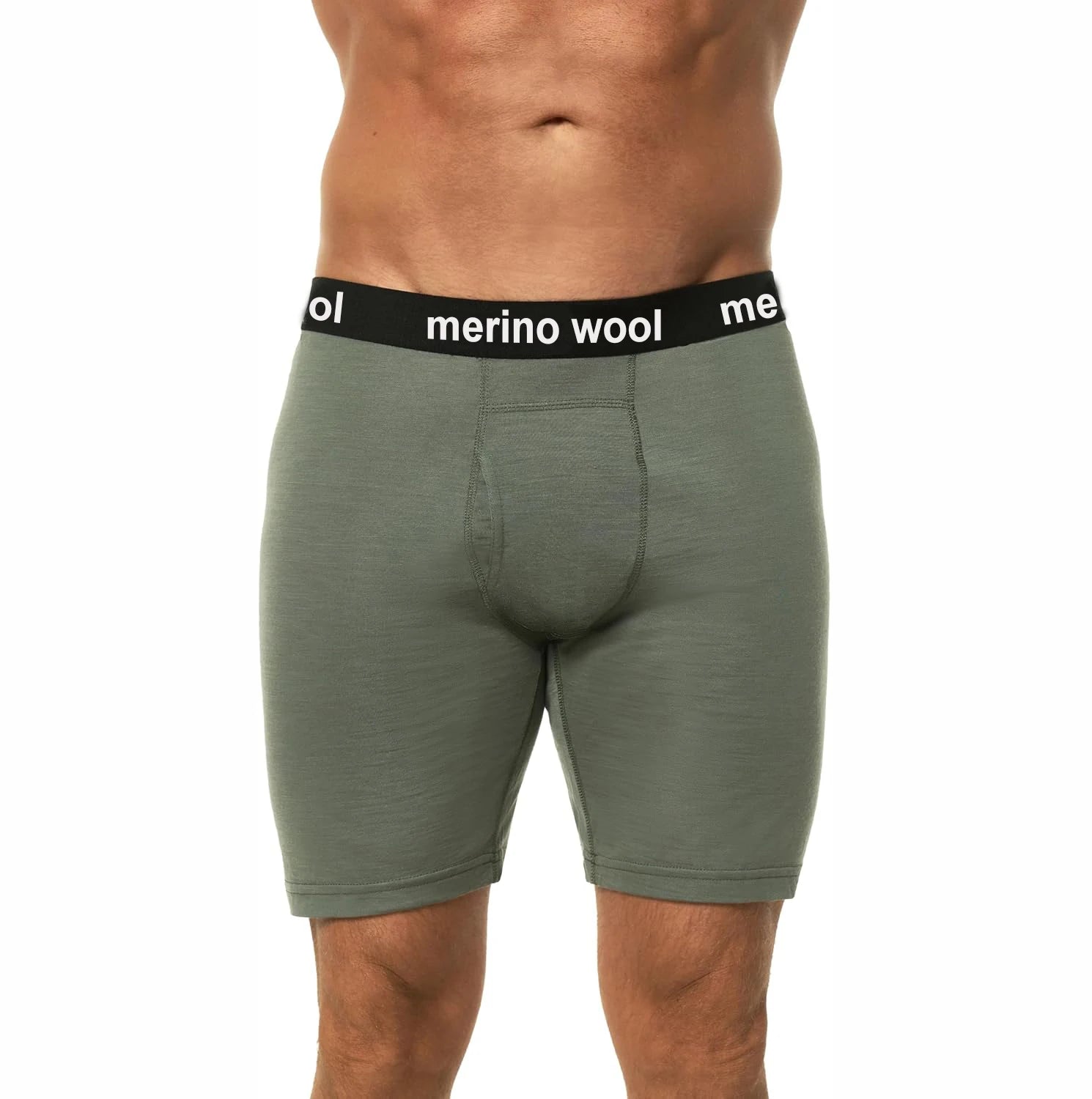 Merino Wool Underwear Mens 100% Merino Wool Base Layer Boxer Briefs for Men Moisture Wicking Breathable Sports Hiking Underpants