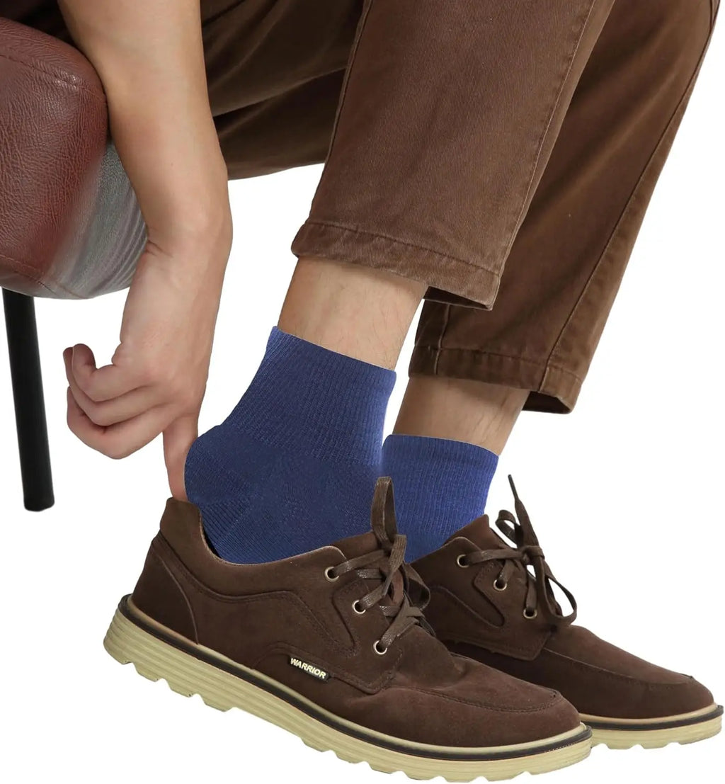 90% Merino Wool Socks for Men Women Soft Merino Wool Thin Ankle Socks for Athletic Running Hiking Cycling 4 Pairs