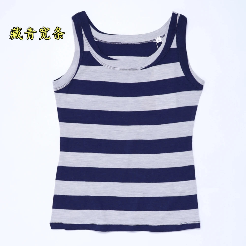 100% Merino Wool Tank Top Women Merino Base Layer Sleeveless Tops Running Hiking Tank Tops Light Wicking Breathable Anti-Odor