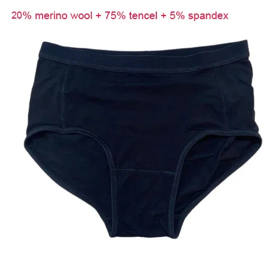 Women's Merino Wool Briefs Thin Bikini Brief Ultralight Wicking Breathable Anti-Odor Merino Wool Panties Athletic Underwear