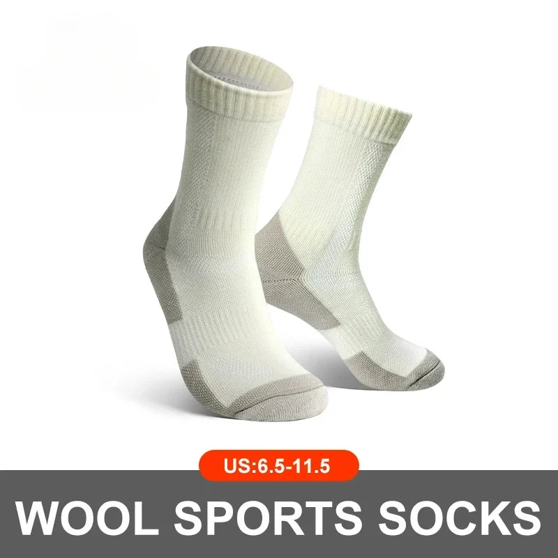 Men Women Merino Wool Socks Hiking Merino Wool Outdoor Sports Super Thick Hiking Socks Thermal Socks for Cold Weather