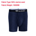 100% Merino Wool Underwear Boxer Briefs Men Merino Boxershorts Men Base Layer Underpants Soft Moisture Breathable Asian Size