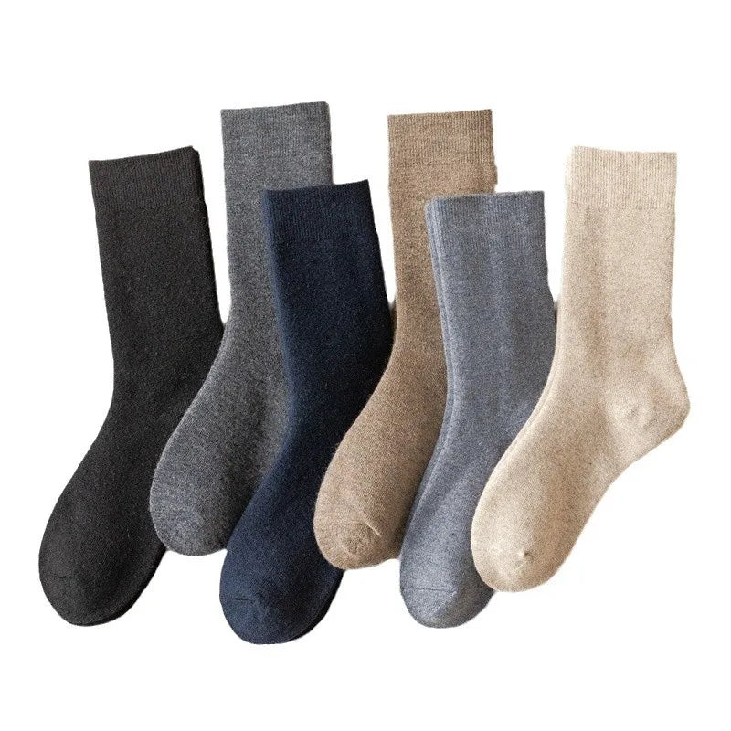 Winter Merino Wool Socks Men Wool Thermal Warm Boot Socks Hiking Skiing Socks Breathability Anti-odor Quick Dry Size 40-45