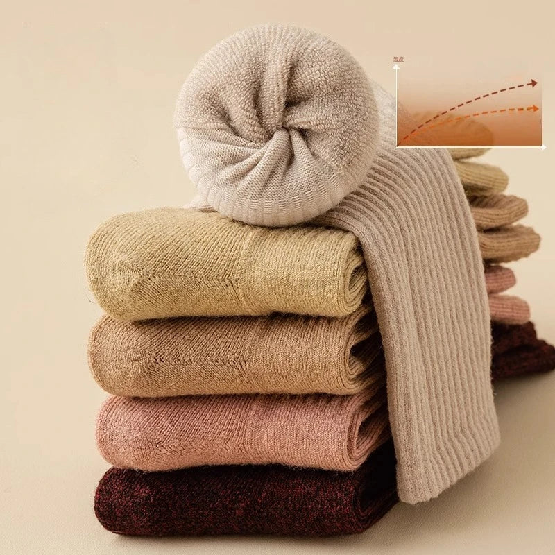 95% Merino Wool Socks Women Wool Hiking Warm Winter Thick Thermal Socks Moisture Wicking Breathable Anti- Odor Boot Work Socks
