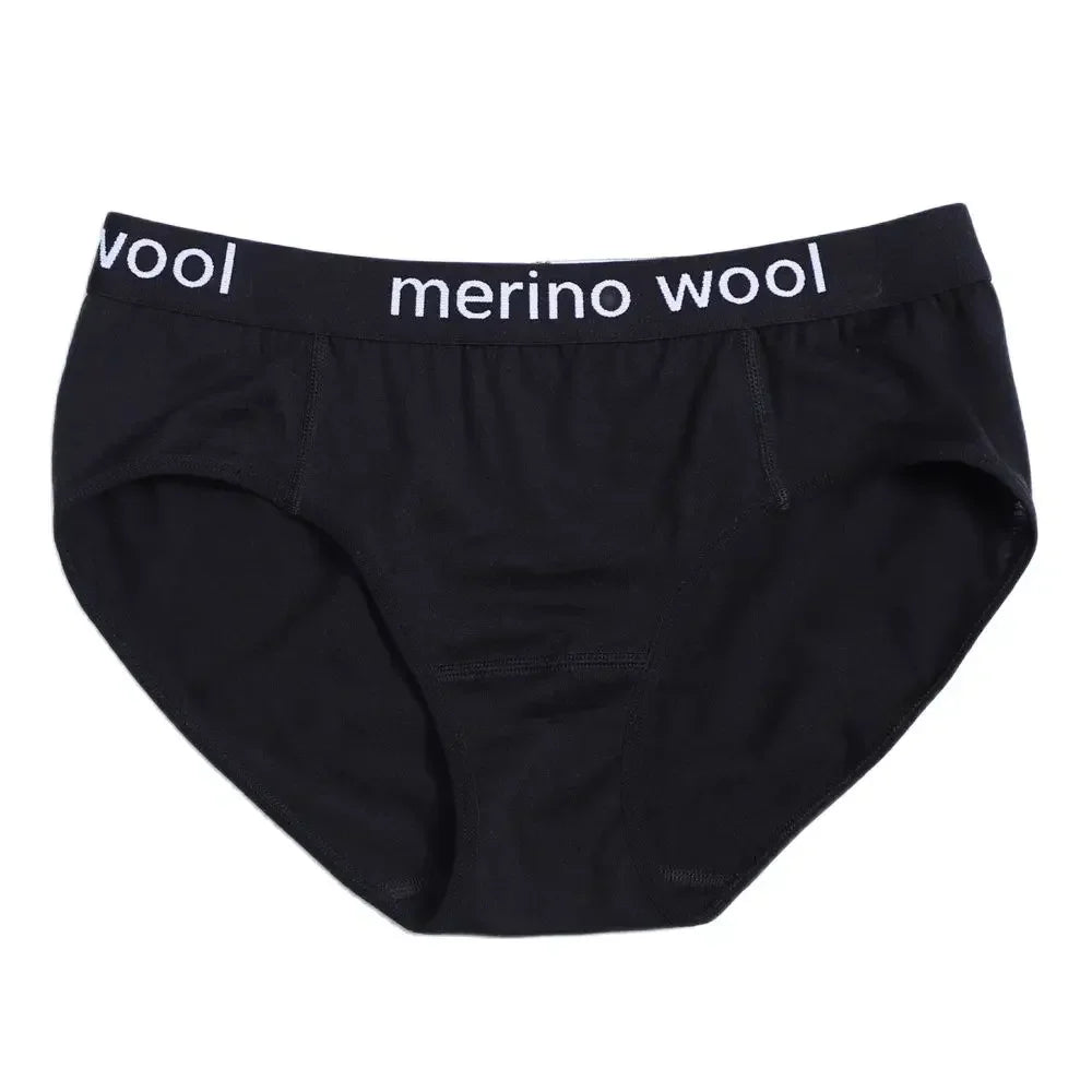 Women's 100%/87% Merino Wool Bikini Brief Merino Underwear Lightweight Briefs Sports Active Panties Soft Breathable Anti-Odor