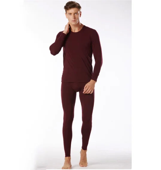 100% Merino Wool Base Layer Set Mens 230G Midweight Merino Wool Thermal Underwear Set Top and Bottom Men Long John Tops Pants