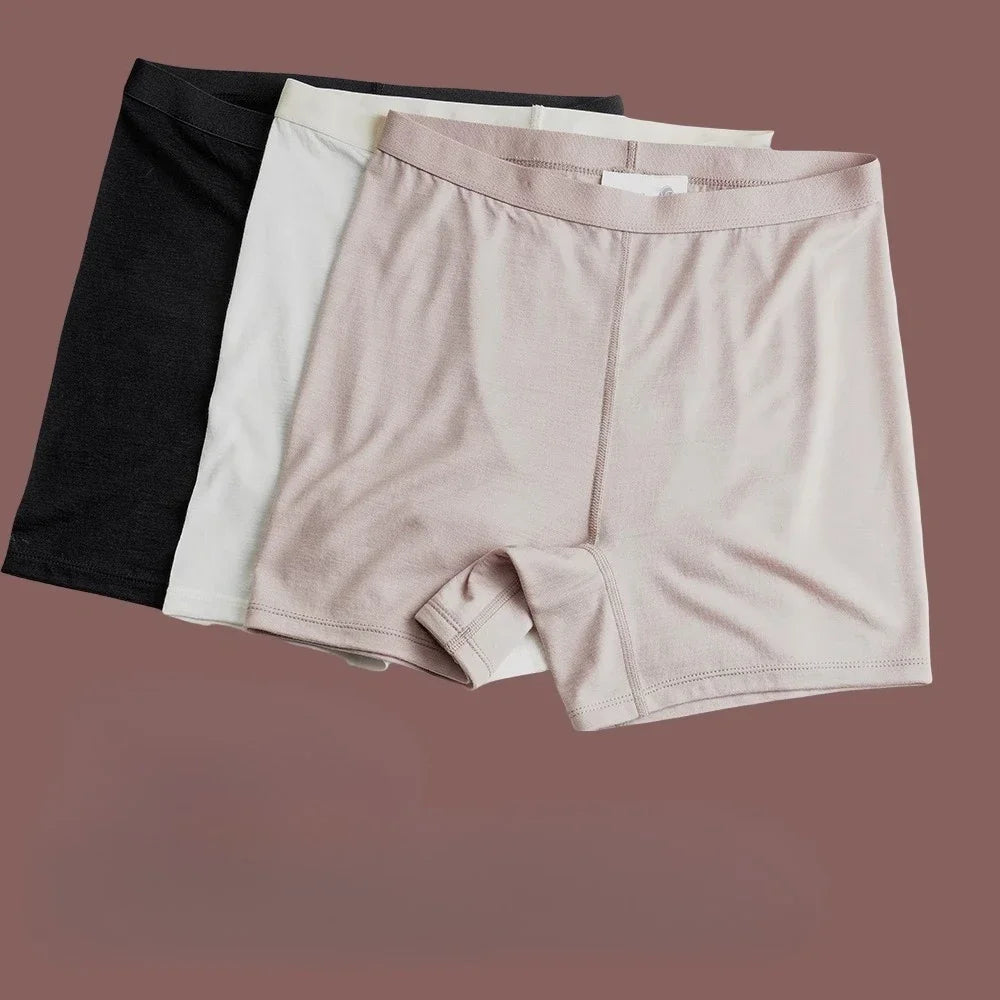 87% Merino Wool Underwear Women Boxer Briefs Breathable Boy Shorts Dry Fit Base Layer Merino Wool  Moisture Wicking Under Shorts