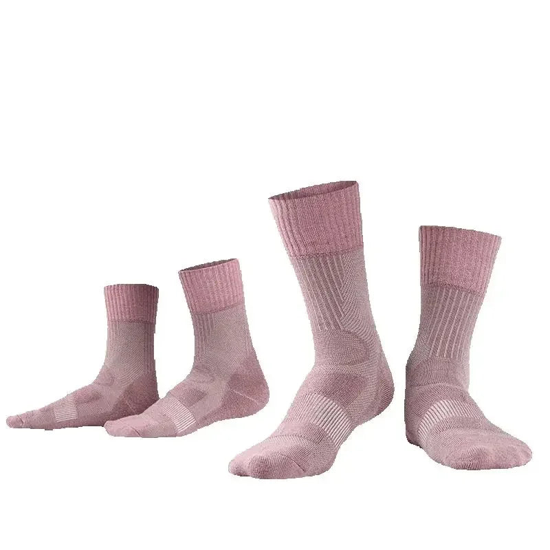 2 Pairs Merino Wool Hiking Socks Men Women Merino Wool Thin Sports Trekking Running Socks Lightweight Breathable Anti-odour Soft