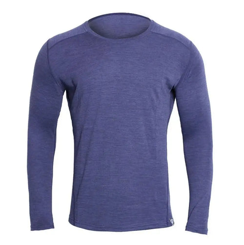 100% Merino Wool Base Layer Men Merino Wool Thermal Underwear Top Mens Crew Shirts Long Sleeve Shirt Everyday Baselayer 250G