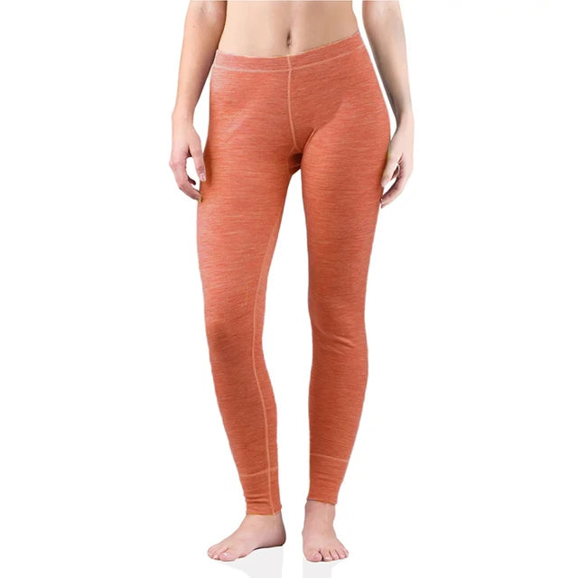 Womens Merino Wool Base Layer Bottoms 100% Merino Wool Women Baselayer Thermal Pants Everday Legings Warm Soft Breathable