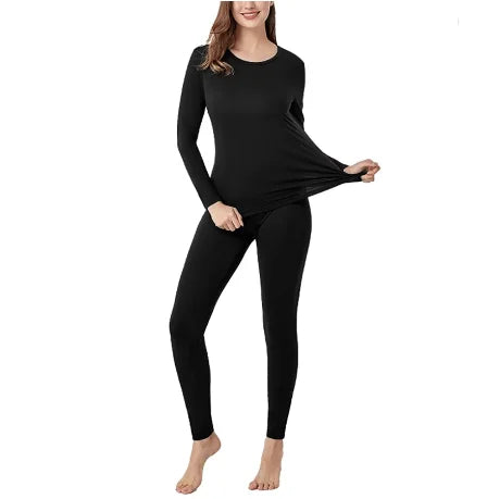 100% Merino Wool Base Layer Sets Womens 180G Lightweight Merino Wool Thermal Underwear Set Long John Shirt Bottom Pants for Ski