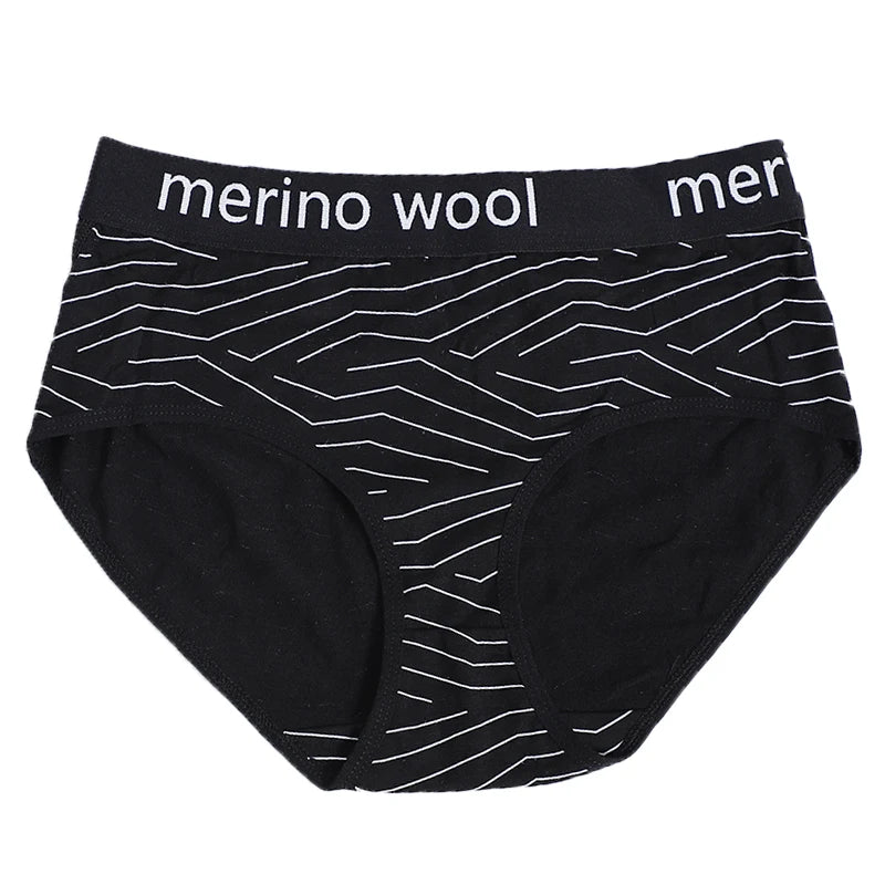 100% Merino Wool Bikini Briefs Womens 150G Merino Wool Underwear Ultralight Sports Panties Soft Wicking Breathable Anti-Odor