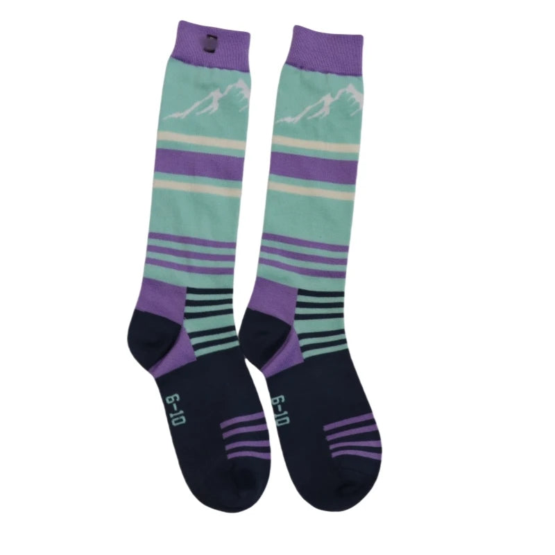 40% Merino Wool Ski Socks Womens Mens Merino Wool Snowboarding Thermal Knee High Winter Warm Sports Performance Socks