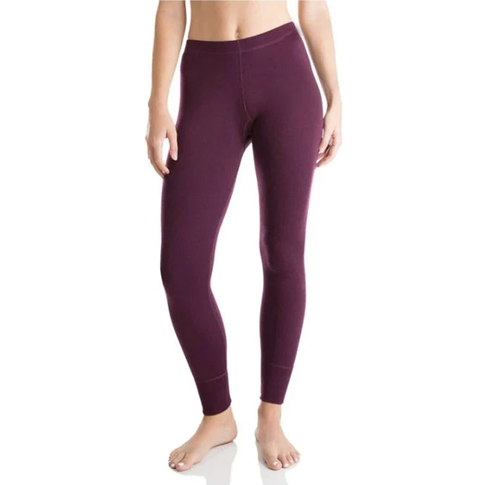 100% Merino Wool Base Layer Pants Womens 180G Lightweight Merino Wool Thermal Underwear Bottoms Women Wool Baselayer Leggings