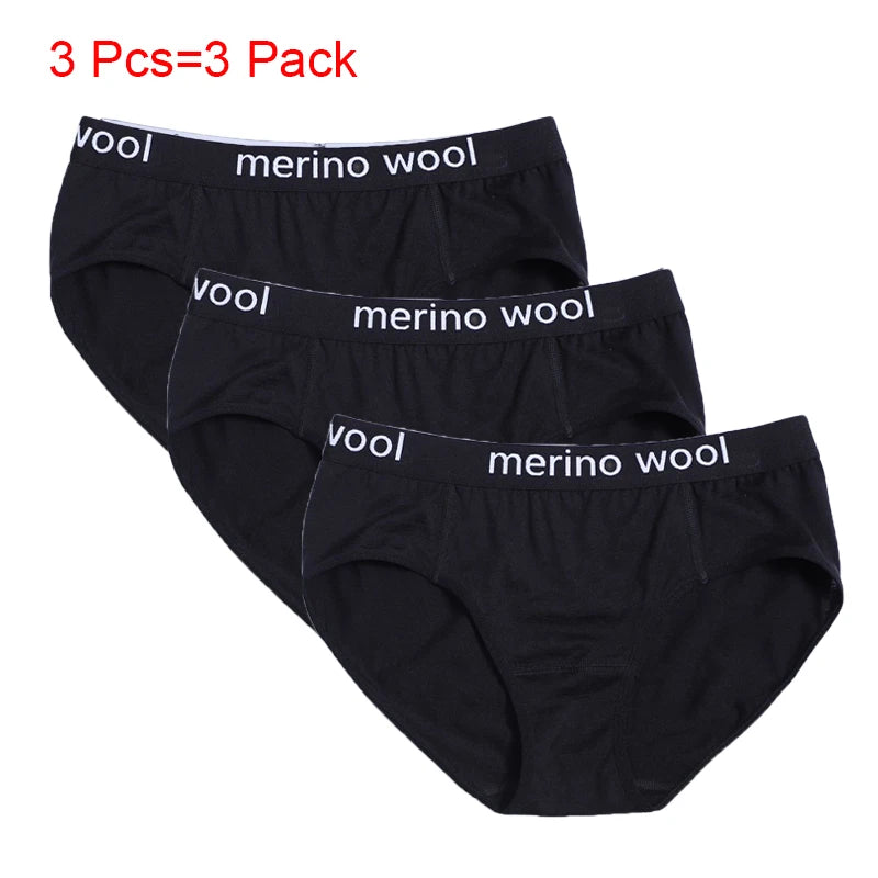 Women's Merino Wool Underwear Bikini Brief 100% Merino Wool Ultralight 180G Sports Panties Soft Wicking Breathable Anti-Odor