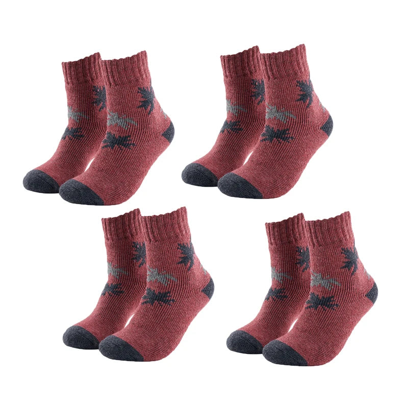 Winter Merino Wool Thermal Socks Men Outdoor Crew Hiking Socks Thick Socks Comfortable Moisture Wicking Breathable