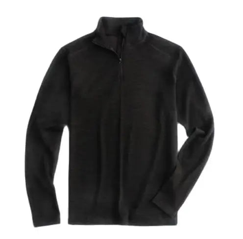 Merino Wool Men Base Layer Top 50% Merino Fit Long Sleeve Shirt 180G Lightweight Underwear Active Half Zip Sweater Quick-Dry
