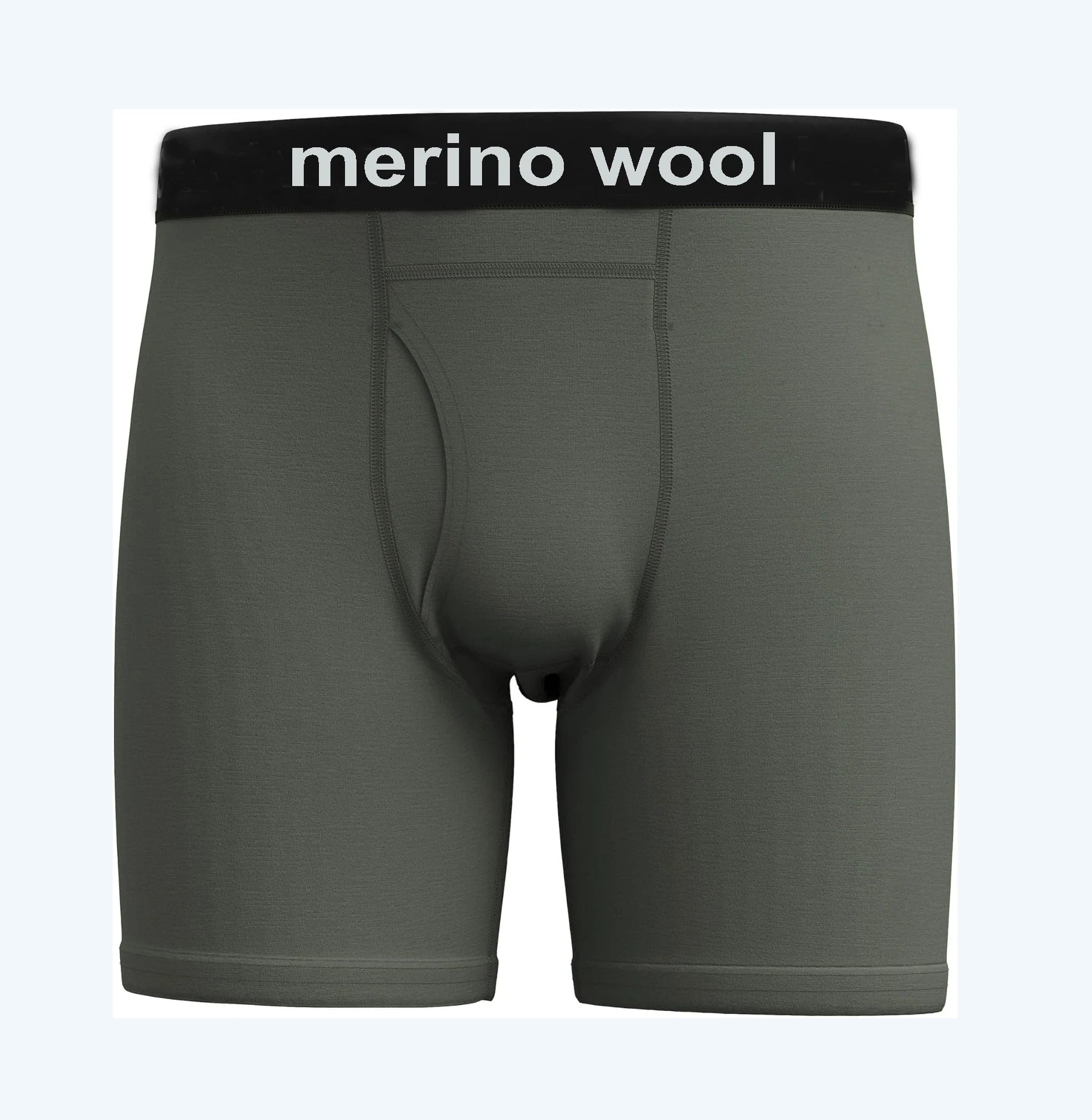 100% Merino Wool Mens Lightweight Boxer Brief Merino Wool Underwear Soft Moisture Wicking Breathable Sports Hiking Underpants