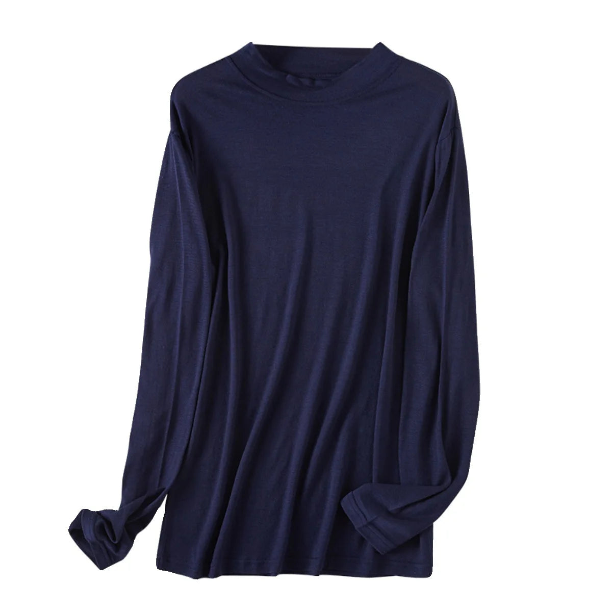 100% Ultra-Fine Pure Merino Wool Shirt Base Layer Lightweight Thermal Crew Neck Top Long Sleeve Undershirt Warm Long John 150gsm