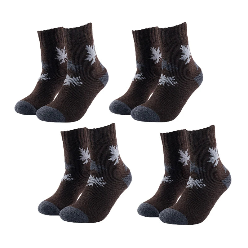 Winter Merino Wool Thermal Socks Men Outdoor Crew Hiking Socks Thick Socks Comfortable Moisture Wicking Breathable