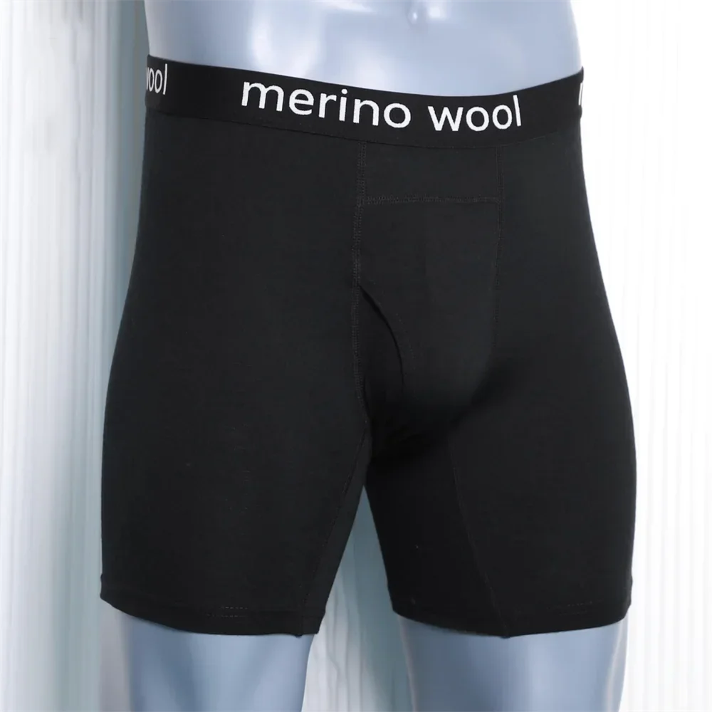 100% Merino Wool Boxer Briefs for Men Merino Wool Underwear Base Layer Boxershorts Silky Soft Natural Fibers Wicking Breathable