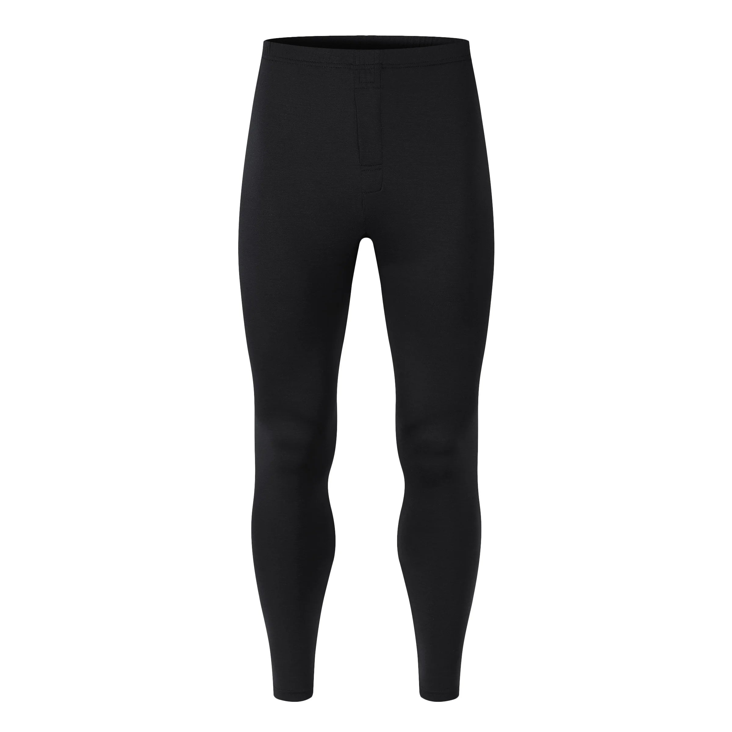 Men's 100% Merino Wool Base Layer Bottom Pants Merino Wool Thermal Underwear Long Johns Lightweight Leggings Merino Wool Pants