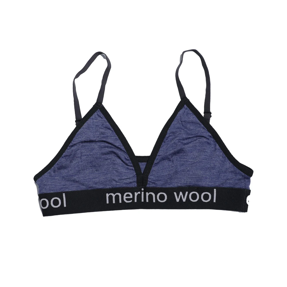 Women's Merino Wool Sports Bras Adjustable Seamless Bra for Women Unlined Bralette Yoga Bra Lingerie Solf Moisture Wicking
