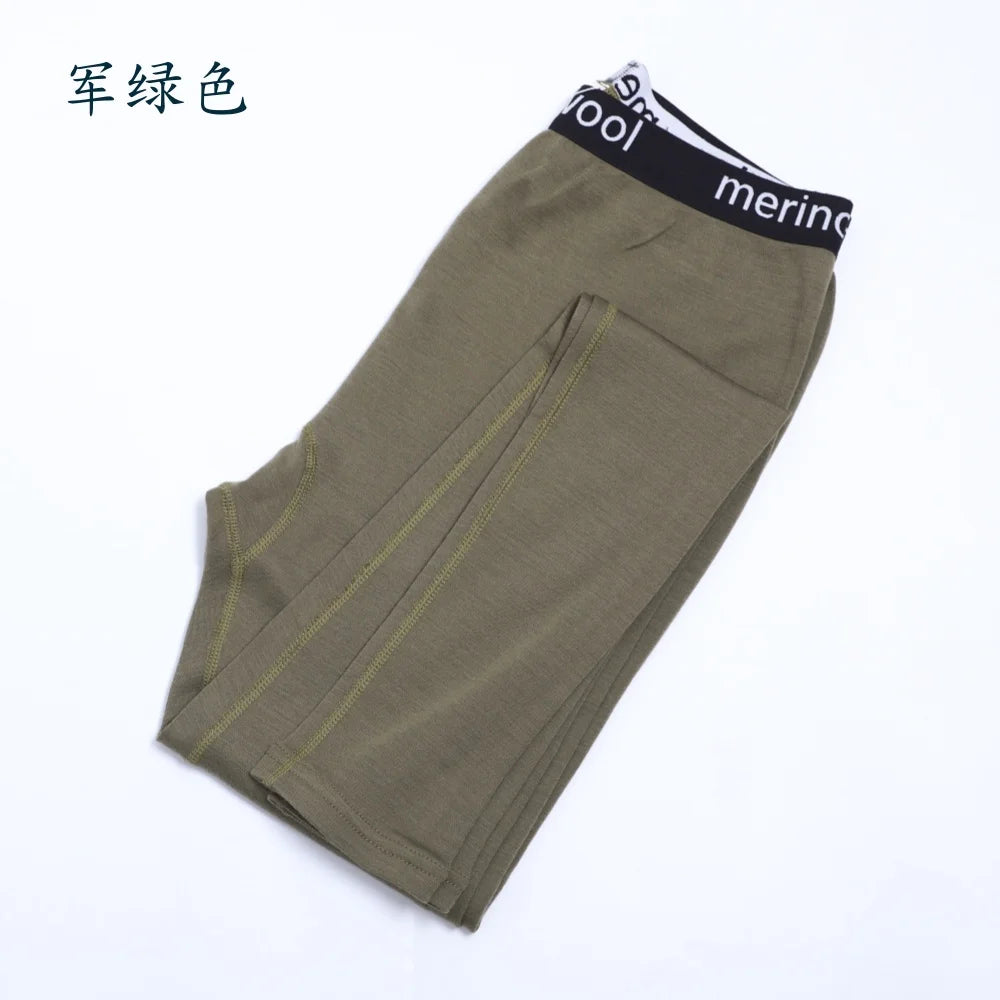 100% Merino Wool Womens Base Layer Bottoms Merino Wool Base Layer Pants Women Long Johns Breathable Thermal No Itch Renewable