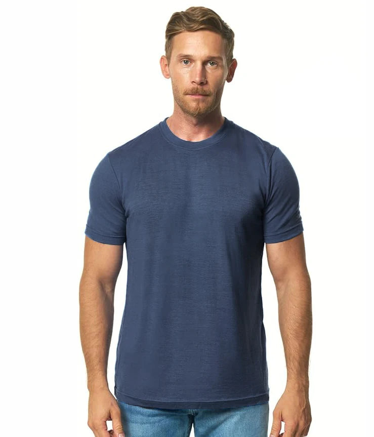 100% Merino Wool T-Shirt Men Short Sleeve Merino Shirts Sport Lightweight Base Layer Hiking Tshirt Soft Breathable Undershirt