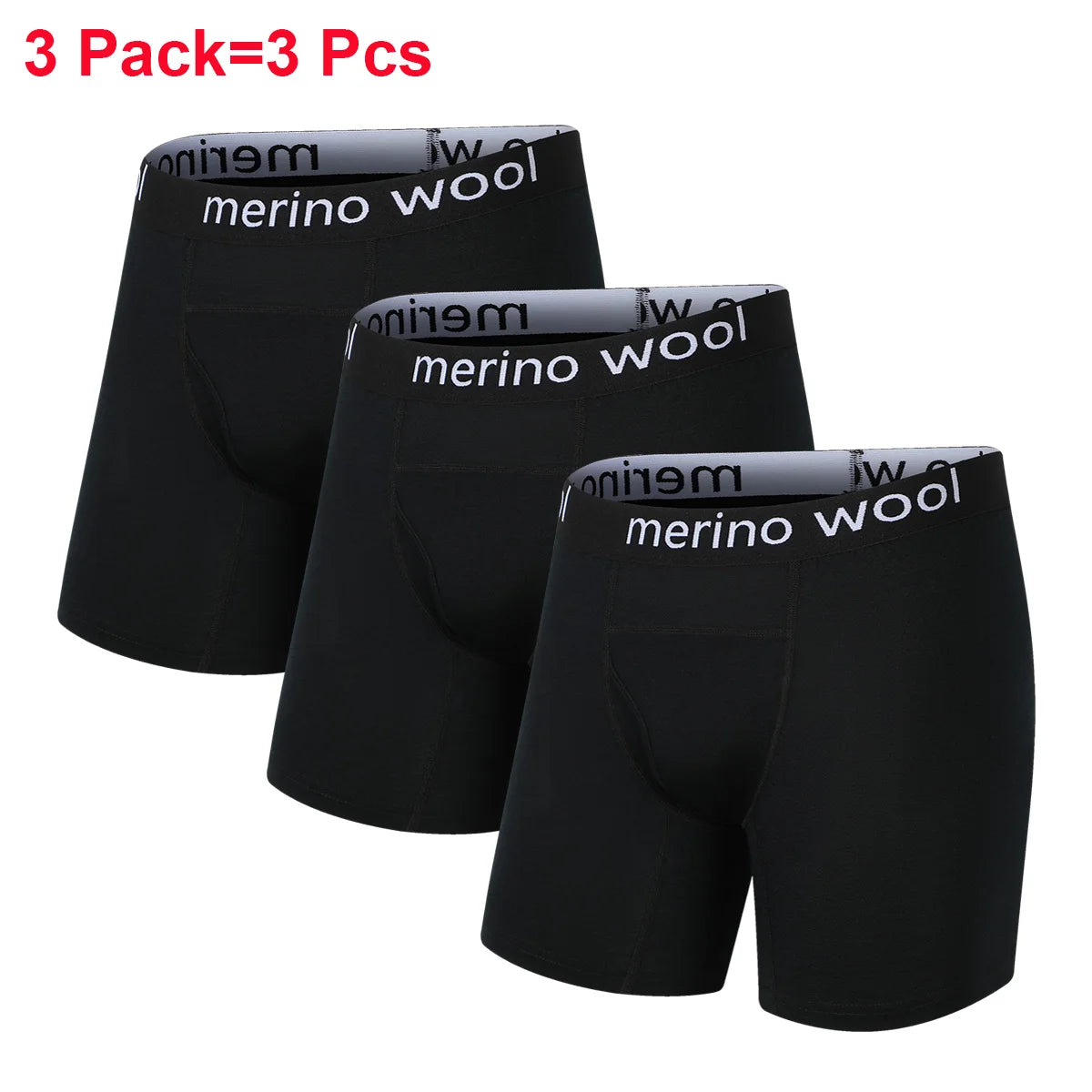 Mens Boxer Briefs Merino Wool Underwear 100% Merino Wool Base Layer for Men Merino Boxer Soft Comfy Breathable Moisture Wicking