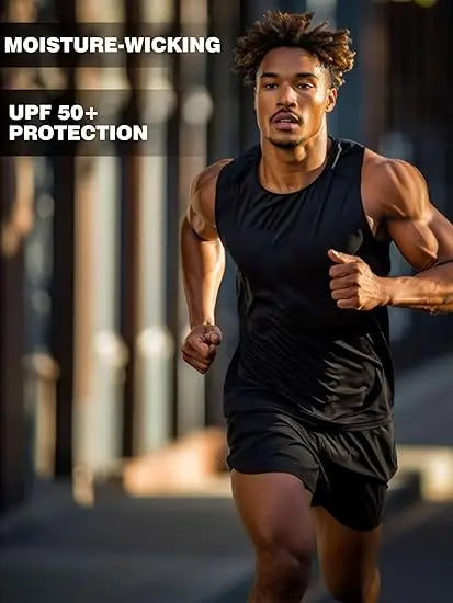 Mens Merino Wool Tank Top 100% Merino Wool Sleeveless Undershirt Moisture Wicking Breathable Anti-Odor Lightweight Base Layer