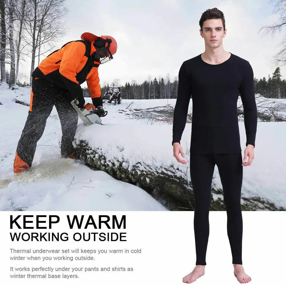 100% Merino Wool Winter Thermal Underwear Set Breathable 230G Midweight Base Layer Tops Pants Set Thermal Underwear Man
