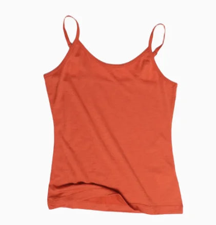 Women Merino Wool Camisole Tank 87% Merino Tank Top 150G Lightweight Sports Yoga Top Sleeveless Wicking Breathable Anti-Odor