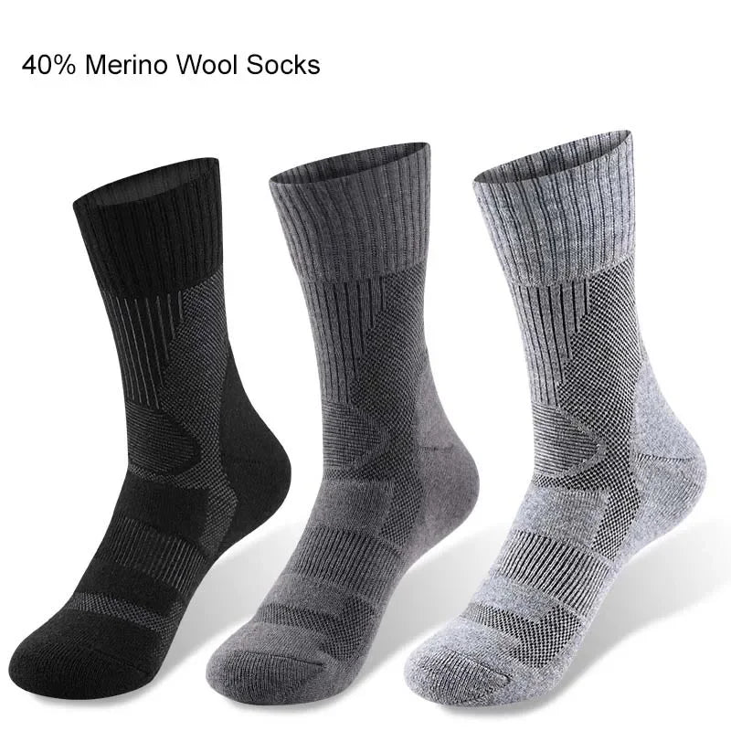 2 Pairs Merino Wool Hiking Socks Men Women Merino Wool Thin Sports Trekking Running Socks Lightweight Breathable Anti-odour Soft