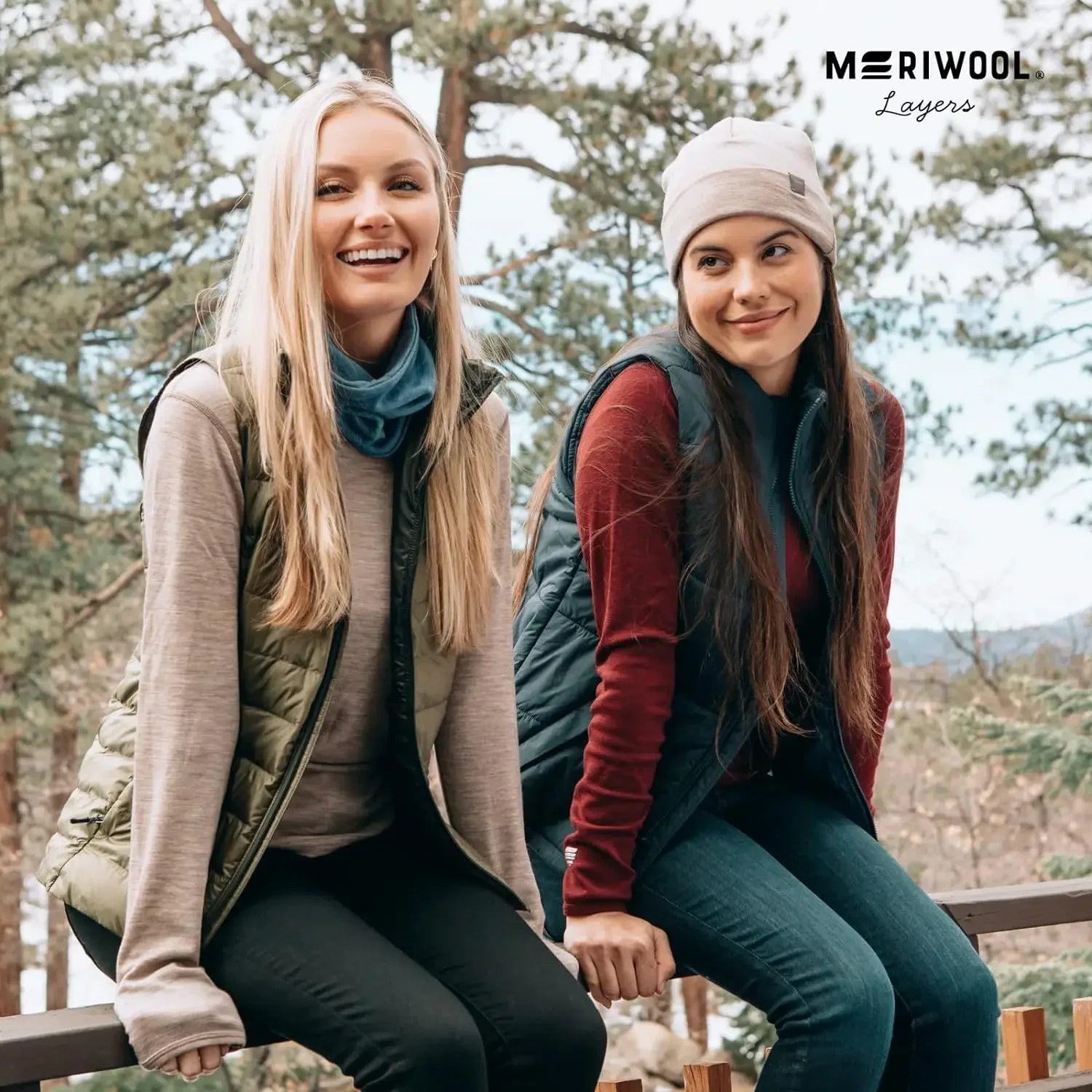 Women's 100% Merino Wool Base Layer Tops Womens Merino Wool Thermal Underwear Long Sleeve Shirts Hiking Wicking Anti-Odor