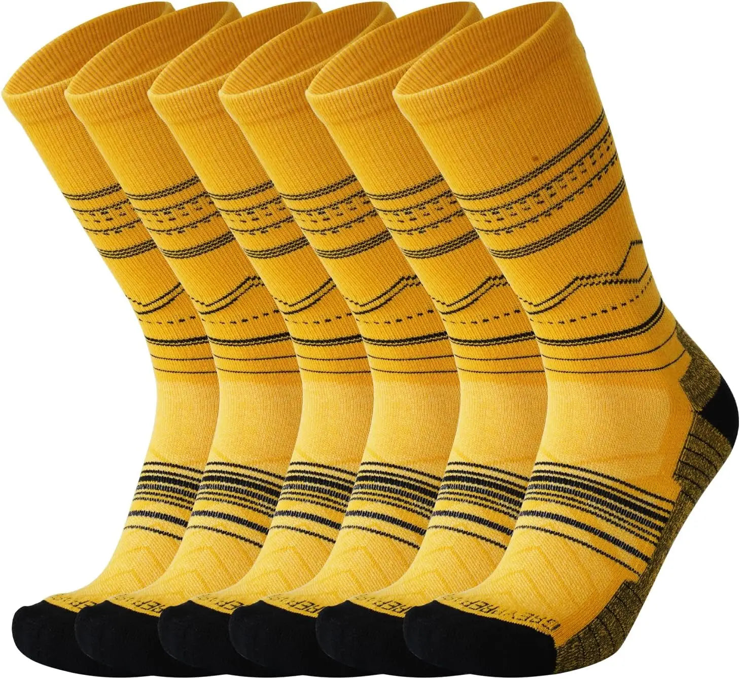 3 Pairs Merino Wool Hiking Outdoor Sports Socks Warm Winter Socks for Men Women Thicken Warm Cushion Crew Socks Moisture Wicking